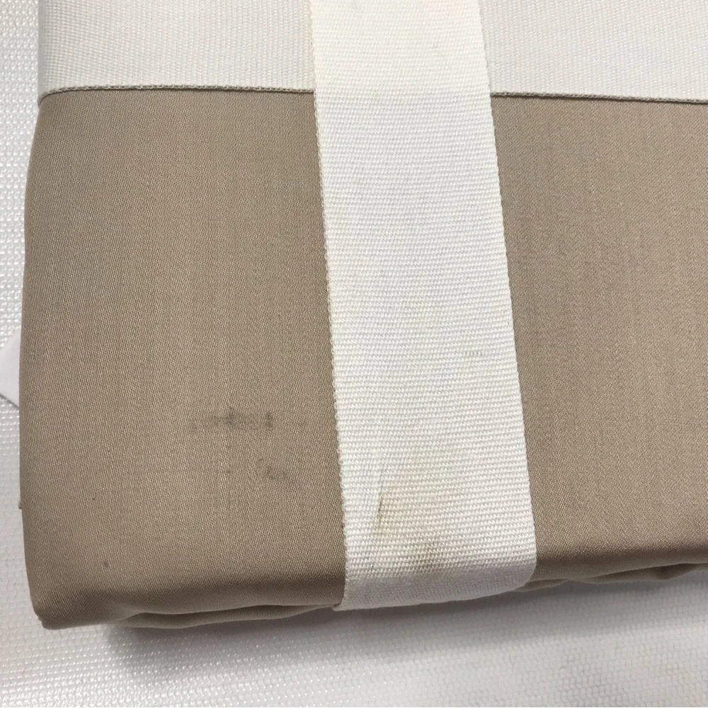 2 West Elm Tencel Pillowcase King Taupe Solid Sateen Like New READ